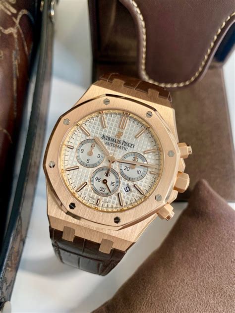 gold audemars piguet for sale|audemars piguet rose gold price.